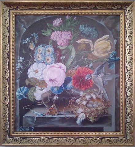 Tihožitje z gnezdom