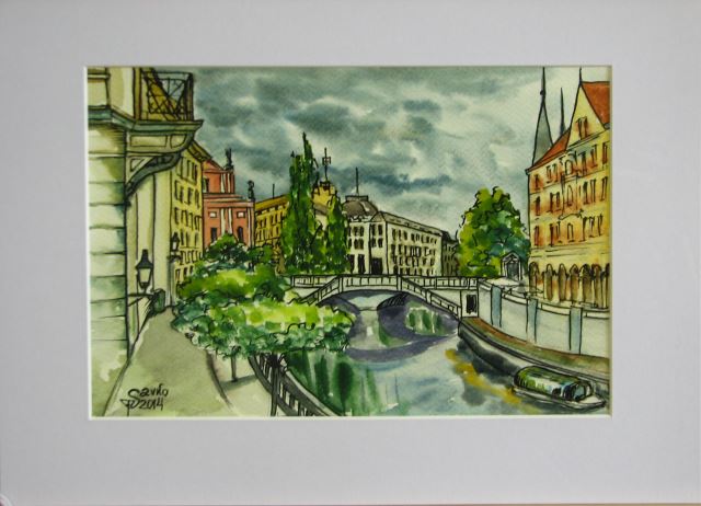 Ljubljana: Pogled na Tromostovje