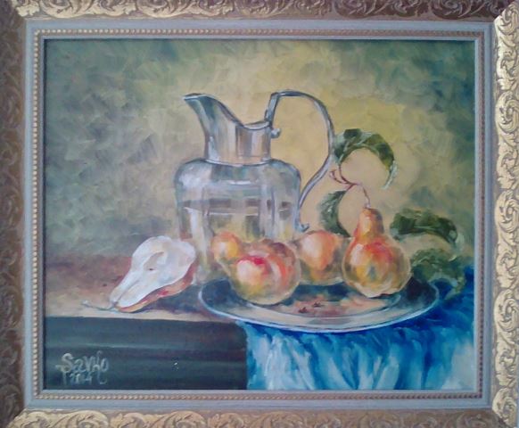 Tihožitje s hruškami